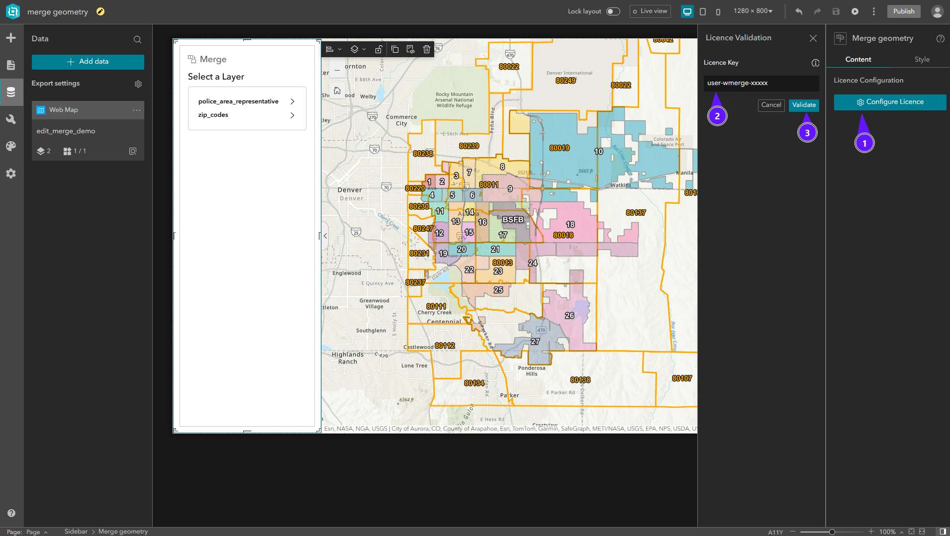 Config licence option